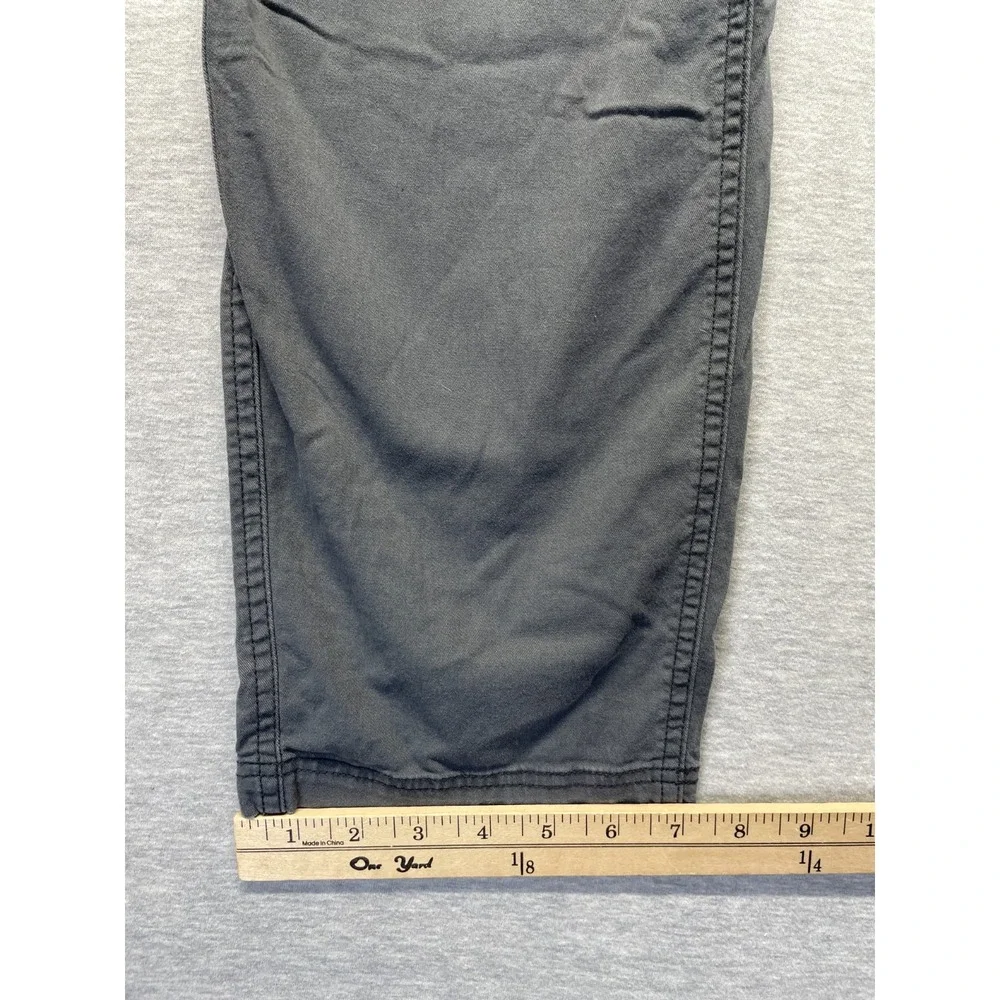 Old Navy OG Chino Pants Mens Medium Gray Cotton Stretch High Rise Straight Leg